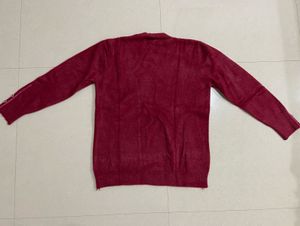 Maroon Knit Sweater / Pullover