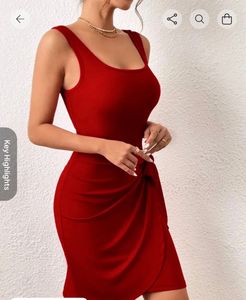 Chic Red Bodycon Dress