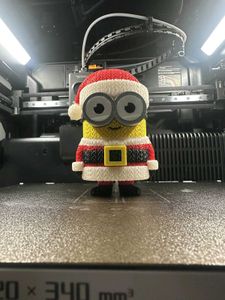 Christmas Minion Figurine 3d printed
