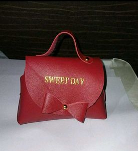 Red Bow Pouch