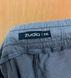 Zudio Grey Joggers Lower For Men