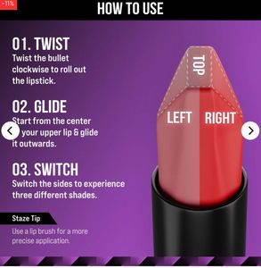 Staze 12 Hour Love Triangle Lipstick