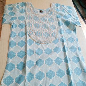 Printed Rayon Kurti Set For Women