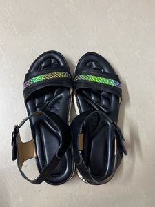 Forever New Black Wedges Sandals