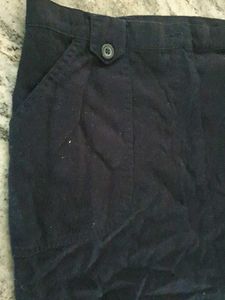 Dark Blue Mini Skirt A- Line