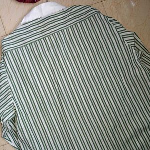 Striped Button-Down Shirt