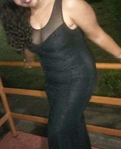 Elegant Black Cassino Gown