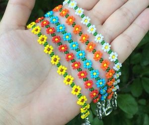 Sunflower Beaded Bracelet Set