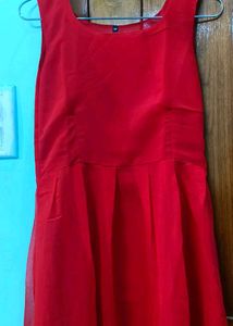 Red Sleeveless Dress