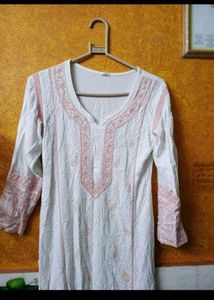 White Chikankari Kurta Set