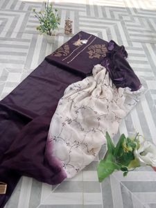Unstitched 3 Piece Suit Set