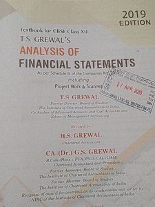 T.S Grewal Account Book Class 12 Cbse 2019 Edition