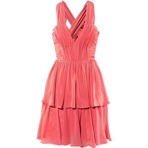 H&amp;M Corset Boning Peach Dress