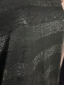 Striped long sleeve sheer top