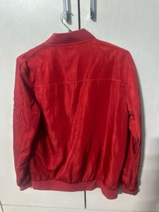Red Varsity Bomber Jacket