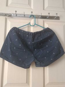 Cute Anchor Print Shorts