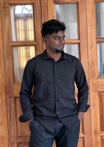 Men&#39;s Black Casual Shirt