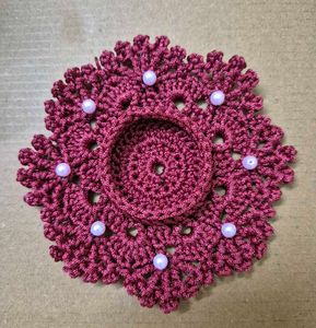 Crochet Tea Light Candle Holder