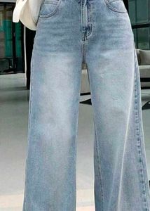 Wide Leg Denim Jeans