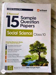 15 sample papers SST for class 10th