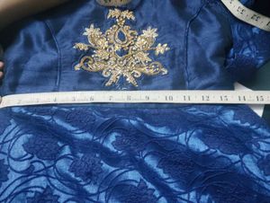 Elegant Navy Blue Ethnic Gown