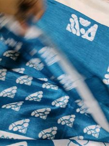 Elegant Blue Silk Saree