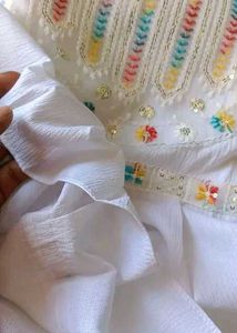 Full Sleeves White Top
