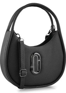 Marc Jacobs Black Leather Crescent Bag