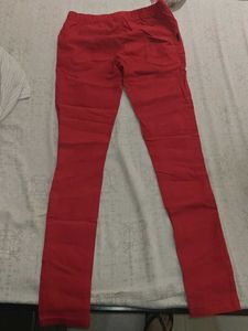 Red Casual Pants