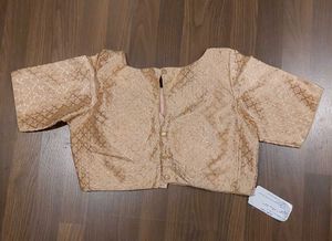 Salwar Studio Peach Readymade Padded Blouse