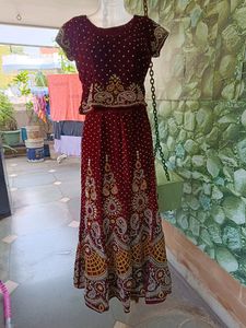 Maroon Bridal Heavy Work Lehenga