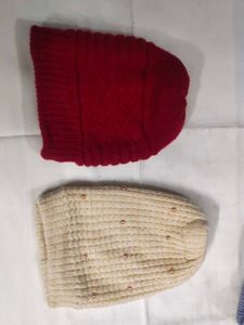 Ladies Winter Woolen Cap (Stock Clear  Sale)