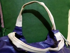 Purple Shoulder Bag with Tassels