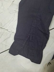 Men&#39;s Black Button-Down Shirt