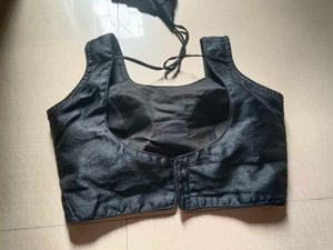 Black Readymade Saree Blouse
