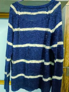 Korean Striped Knit Top