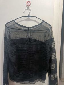 Sheer Black Top