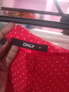 Polka Dot Red Crop Top
