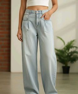 Light Wash Wide Leg Jeans