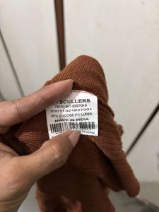 Scullers Brown Short Sleeve Top