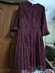 lilatin quarters Floral Print Pleated Dress