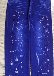 😍 Fashion Stretchable Cotton Jegging Girls Multicolour .