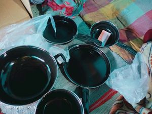 🆕Combo Of 5 Pcs Set AR(roma) Nonstik cast iron