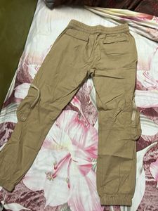 Khaki Cargo Joggers