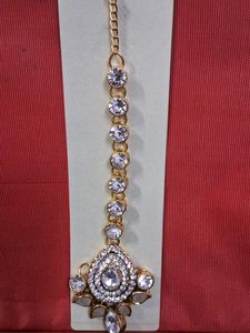 Crystal Teardrop Maangtika