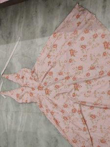 Halter Neck Floral Maxi Dress