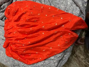 Orange Embroidered Kurta