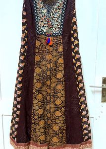 Boho Full-Length Shrug Style Dress