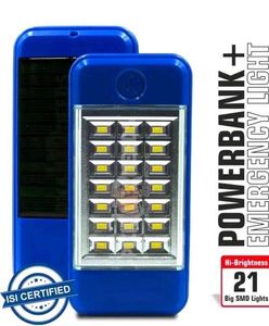 Solar Power Bank with Emergency Light