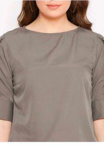 Elegant Brown Midi Dress